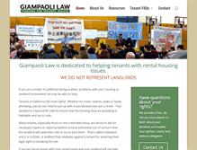 Tablet Screenshot of giampaolilaw.com